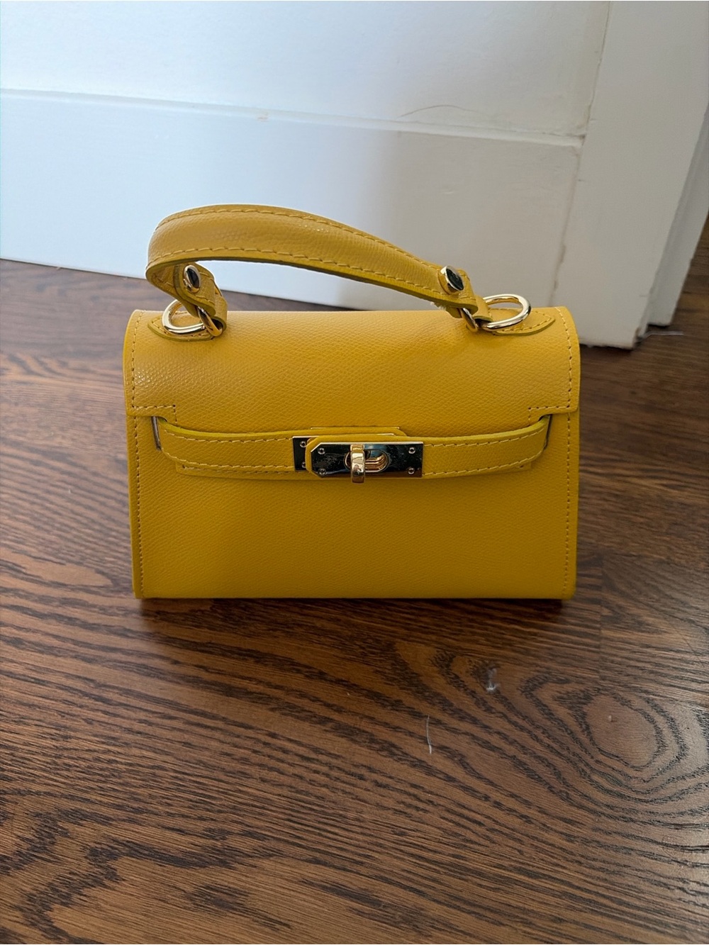 Yellow Top-Handle Mini Bag - Unbranded